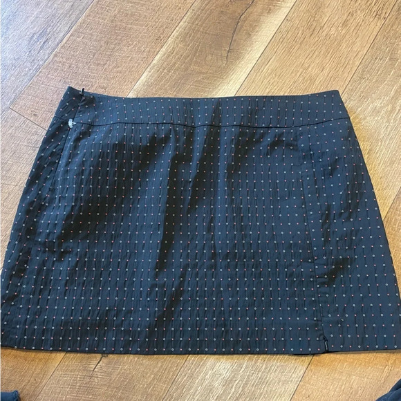 Zenobia Vintage Y2K Black Mini Skirt With Red And White PolkaDots F - Picture 2 of 3